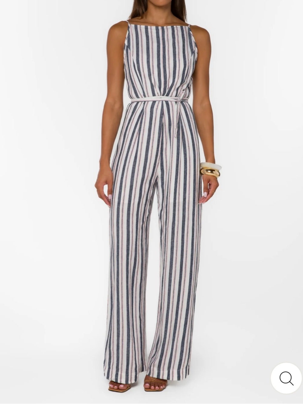 Velvet Heart Brenna Blue Stripe Jumpsuit